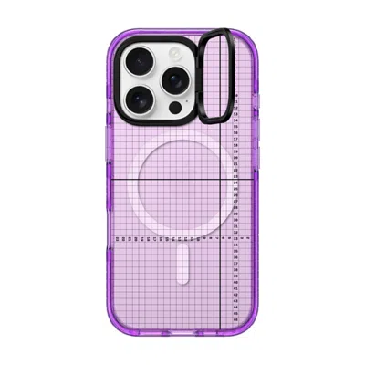 Casetify Iphone 16 Pro Case Purple Impact Ring Stand Case Magsafe Compatible  Metrics