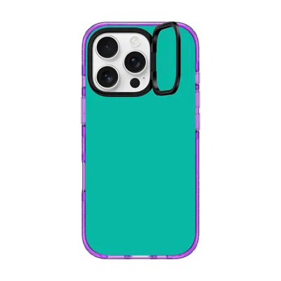 Casetify Iphone 16 Pro Case Purple Impact Ring Stand Case Magsafe Compatible  Mint Green