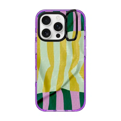 Casetify Iphone 16 Pro Case Purple Impact Ring Stand Case Magsafe Compatible  Pattern Afternoon At Capri