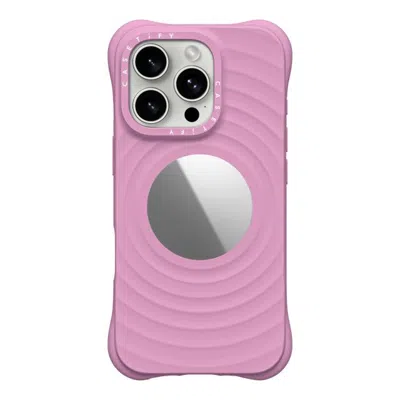 Casetify Iphone 16 Pro Case Radish Ripple Mirror Case  Ripple Mirror Case - Radish - Iphone 16 Pro  In Pink