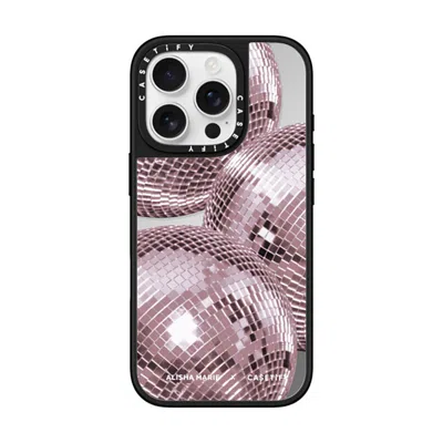 Casetify Iphone 16 Pro Case Silver On Black Mirror Case Magsafe Compatible  Alisha Marie Disco Baby Case Case