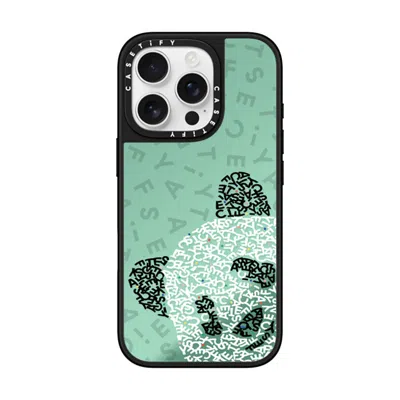 Casetify Iphone 16 Pro Case Silver On Black Mirror Case Magsafe Compatible  Hi! Panda!