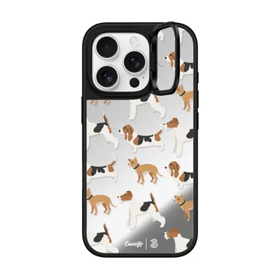 Casetify Iphone 16 Pro Case Silver On Black Mirror Ring Stand Case Magsafe Compatible  3hk Cny #4