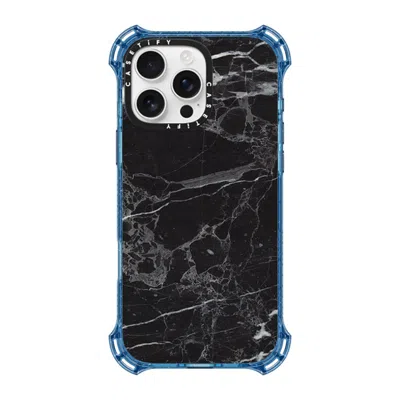 Casetify Iphone 16 Pro Max Case Baby Blue Bounce Case Magsafe Compatible  Black Marble