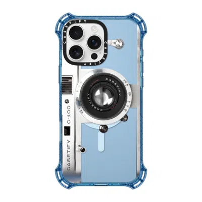 Casetify Iphone 16 Pro Max Case Baby Blue Bounce Case Magsafe Compatible  Camera Case - Retro