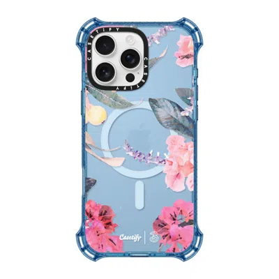 Casetify Iphone 16 Pro Max Case Baby Blue Bounce Case Magsafe Compatible  Spring Design #2 - Floral Garden Ca