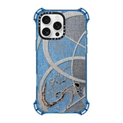 Casetify Iphone 16 Pro Max Case Baby Blue Bounce Case Magsafe Compatible  Surrealism Cyber Denim