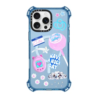 Casetify Iphone 16 Pro Max Case Baby Blue Bounce Case Magsafe Compatible  Y2k Collage