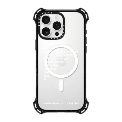 Casetify Iphone 16 Pro Max Case Black Bounce Case Magsafe Compatible  Alisha Marie Social Battery Case Caseti