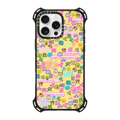 Casetify Iphone 16 Pro Max Case Black Bounce Case Magsafe Compatible  Emoji Paradise