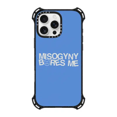 Casetify Iphone 16 Pro Max Case Black Bounce Case Magsafe Compatible  Misogyny Bores Me