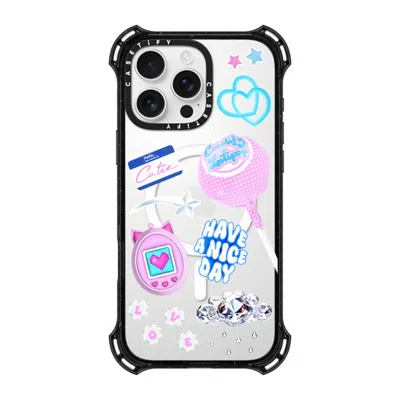 Casetify Iphone 16 Pro Max Case Black Bounce Case Magsafe Compatible  Y2k Collage