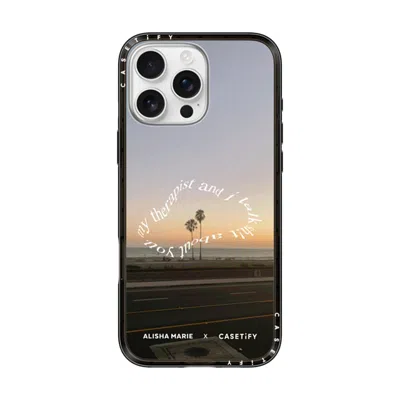 Casetify Iphone 16 Pro Max Case Black Compact Case Magsafe Compatible  Alisha Marie Sunsets & Therapy Case Ca