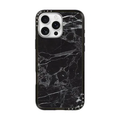 Casetify Iphone 16 Pro Max Case Black Compact Case Magsafe Compatible  Black Marble