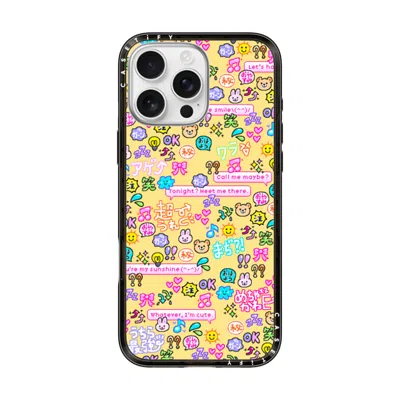Casetify Iphone 16 Pro Max Case Black Compact Case Magsafe Compatible  Emoji Paradise