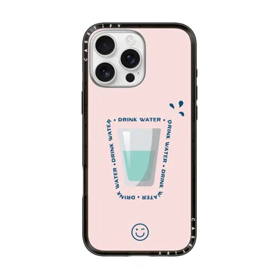 Casetify Iphone 16 Pro Max Case Black Compact Case Magsafe Compatible  Hydrate Then Dominate  In Purple
