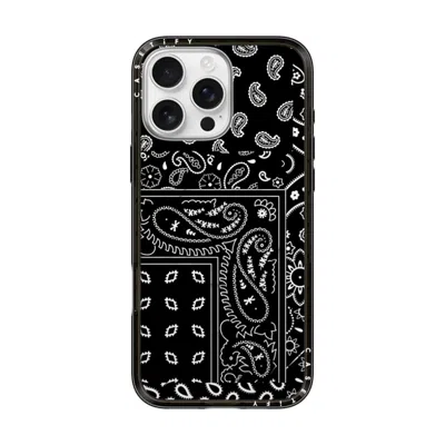 Casetify Iphone 16 Pro Max Case Black Compact Case Magsafe Compatible  Paisley Case - Black