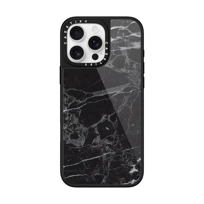 Casetify Iphone 16 Pro Max Case Black Glaze Case Magsafe Compatible  Black Marble