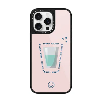 Casetify Iphone 16 Pro Max Case Black Glaze Case Magsafe Compatible  Hydrate Then Dominate  In Metallic