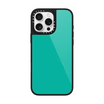 Casetify Iphone 16 Pro Max Case Black Glaze Case Magsafe Compatible  Mint Green