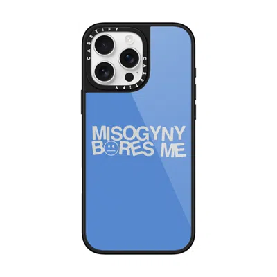 Casetify Iphone 16 Pro Max Case Black Glaze Case Magsafe Compatible  Misogyny Bores Me