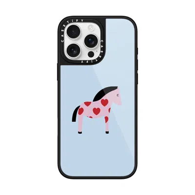 Casetify Iphone 16 Pro Max Case Black Glaze Case Magsafe Compatible  Pony With Red Heart - Blue Me Away Caset
