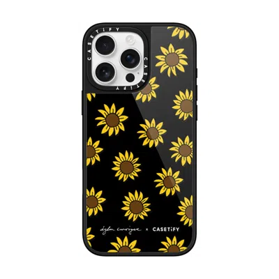 Casetify Iphone 16 Pro Max Case Black Glaze Case Magsafe Compatible  Secret Sunflower