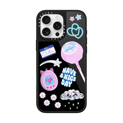 Casetify Iphone 16 Pro Max Case Black Glaze Case Magsafe Compatible  Y2k Collage