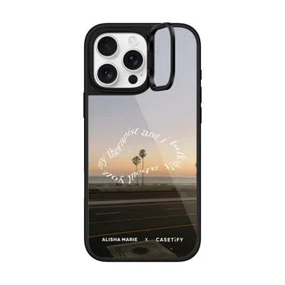 Casetify Iphone 16 Pro Max Case Black Glaze Ring Stand Case Magsafe Compatible  Alisha Marie Sunsets & Therap