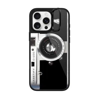 Casetify Iphone 16 Pro Max Case Black Glaze Ring Stand Case Magsafe Compatible  Camera Case - Retro