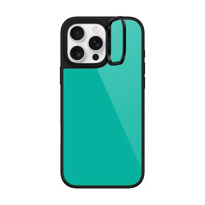 Casetify Iphone 16 Pro Max Case Black Glaze Ring Stand Case Magsafe Compatible  Mint Green