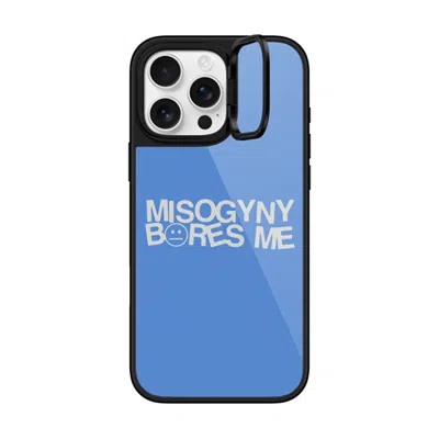 Casetify Iphone 16 Pro Max Case Black Glaze Ring Stand Case Magsafe Compatible  Misogyny Bores Me