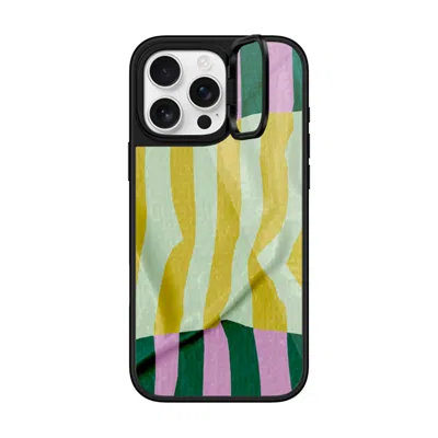 Casetify Iphone 16 Pro Max Case Black Glaze Ring Stand Case Magsafe Compatible  Pattern Afternoon At Capri