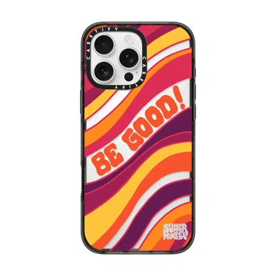 Casetify Iphone 16 Pro Max Case Black Impact Case Magsafe Compatible  Be Good - Summer Mckeen X  Case In Metallic