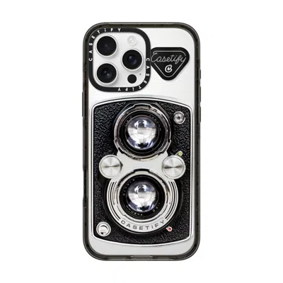 Casetify Iphone 16 Pro Max Case Black Impact Case  Camera Case - Vintage