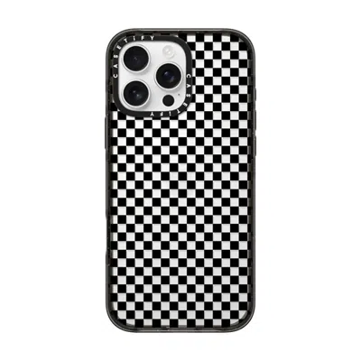 Casetify Iphone 16 Pro Max Case Black Impact Case  Checker Case