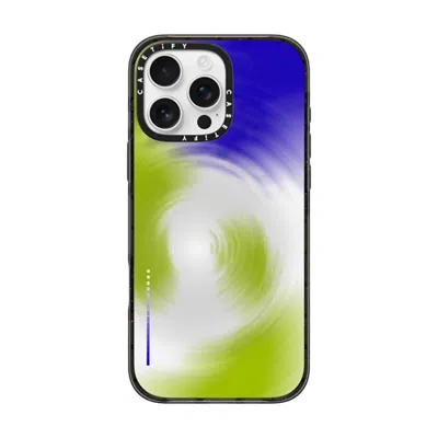Casetify Iphone 16 Pro Max Case Black Impact Case  Gradient,futurism Matcha Ripples