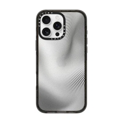 Casetify Iphone 16 Pro Max Case Black Impact Case  Halftone Case