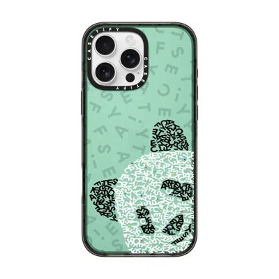 Casetify Iphone 16 Pro Max Case Black Impact Case  Hi! Panda!
