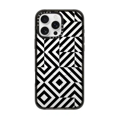 Casetify Iphone 16 Pro Max Case Black Impact Case Magsafe Compatible  Block Diamond Case