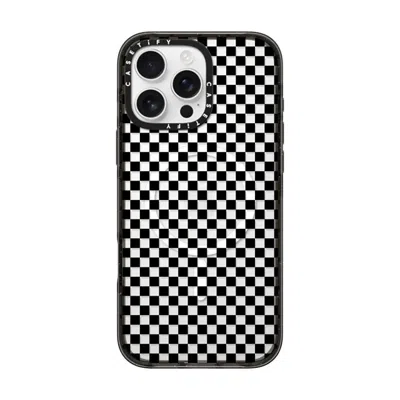 Casetify Iphone 16 Pro Max Case Black Impact Case Magsafe Compatible  Checker Case