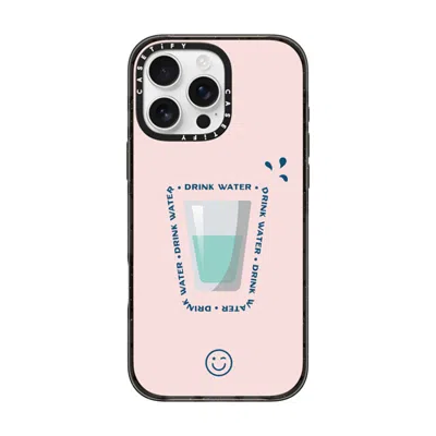 Casetify Iphone 16 Pro Max Case Black Impact Case Magsafe Compatible  Hydrate Then Dominate