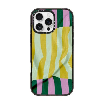 Casetify Iphone 16 Pro Max Case Black Impact Case Magsafe Compatible  Pattern Afternoon At Capri
