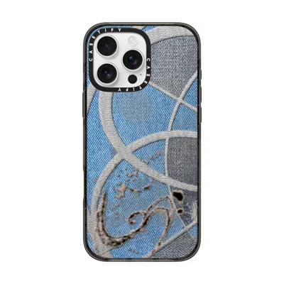 Casetify Iphone 16 Pro Max Case Black Impact Case Magsafe Compatible  Surrealism Cyber Denim