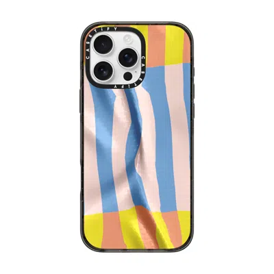 Casetify Iphone 16 Pro Max Case Black Impact Case  Pattern Afternoon At Bondi