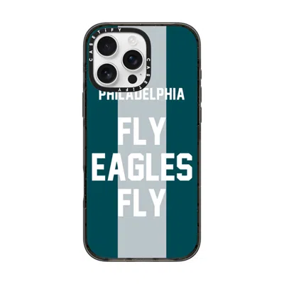 Casetify Iphone 16 Pro Max Case Black Impact Case  Superbowl - Fly Eagles Fly