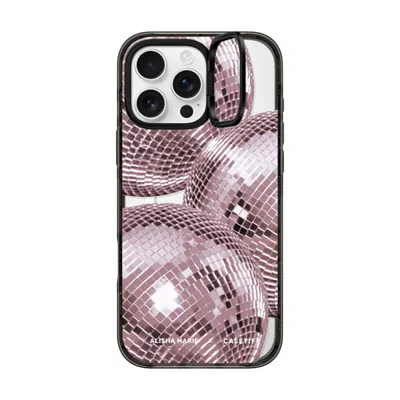 Casetify Iphone 16 Pro Max Case Black Impact Ring Stand Case Magsafe Compatible  Alisha Marie Disco Baby Case