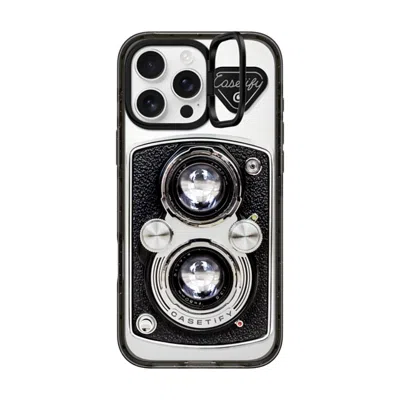 Casetify Iphone 16 Pro Max Case Black Impact Ring Stand Case Magsafe Compatible  Camera Case - Vintage Caseti In Orange