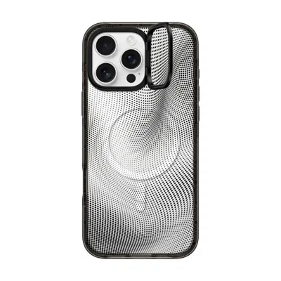 Casetify Iphone 16 Pro Max Case Black Impact Ring Stand Case Magsafe Compatible  Halftone Case
