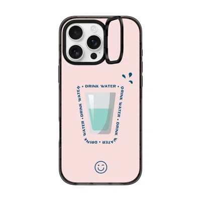 Casetify Iphone 16 Pro Max Case Black Impact Ring Stand Case Magsafe Compatible  Hydrate Then Dominate Caseti